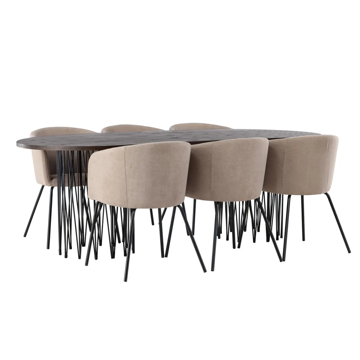 Stone Dining Table with Berit Chairs