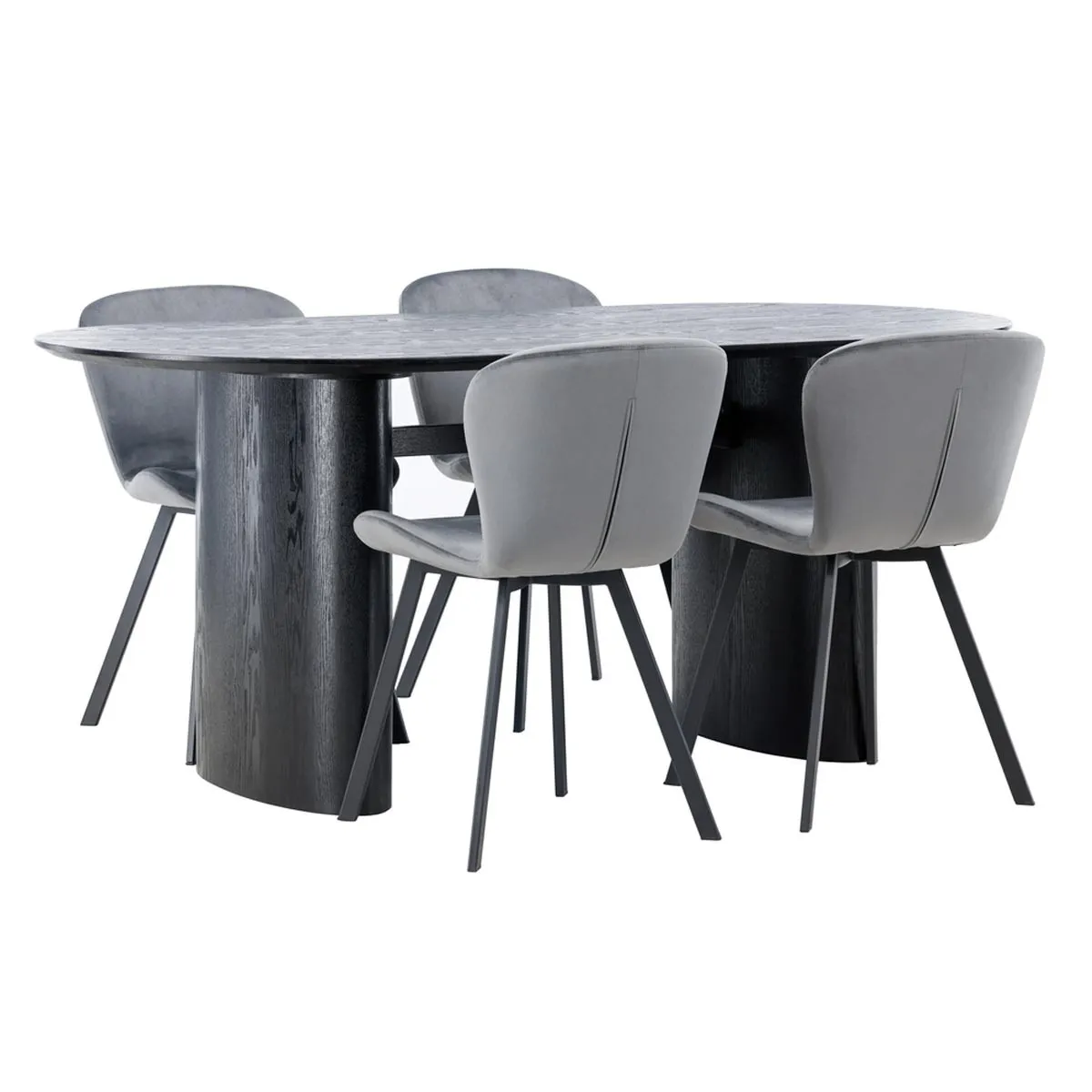 Isolde Dining Table with Lilja Chairs