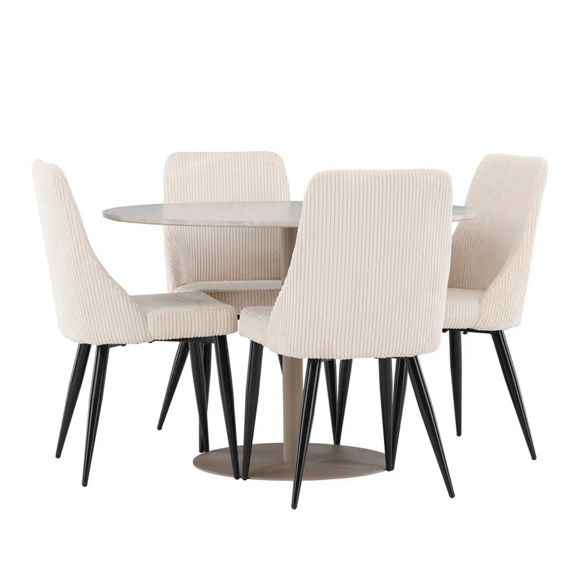 Lycke Dining Table with Leone Chairs