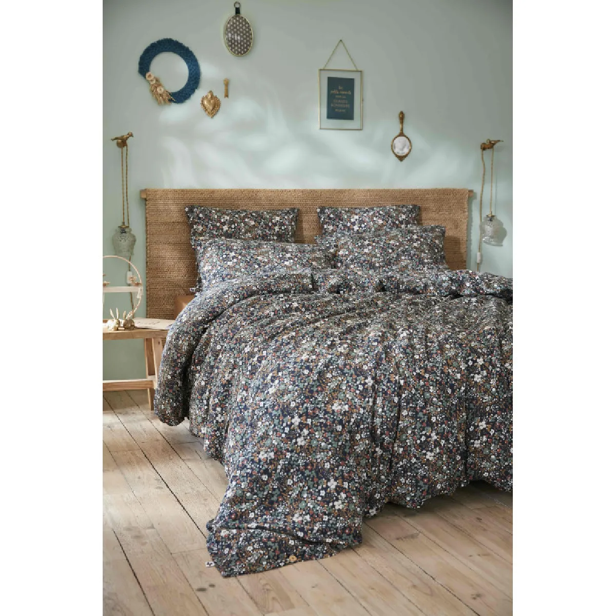 Housse De Couette "capucine" Toutes Dimensions "gaze De Coton" L'effet Papillon