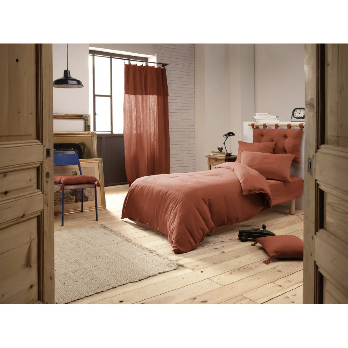 Pack Housse De Couette "gaïa" Toutes Dimensions "gaze De Coton" L'effet Papillon