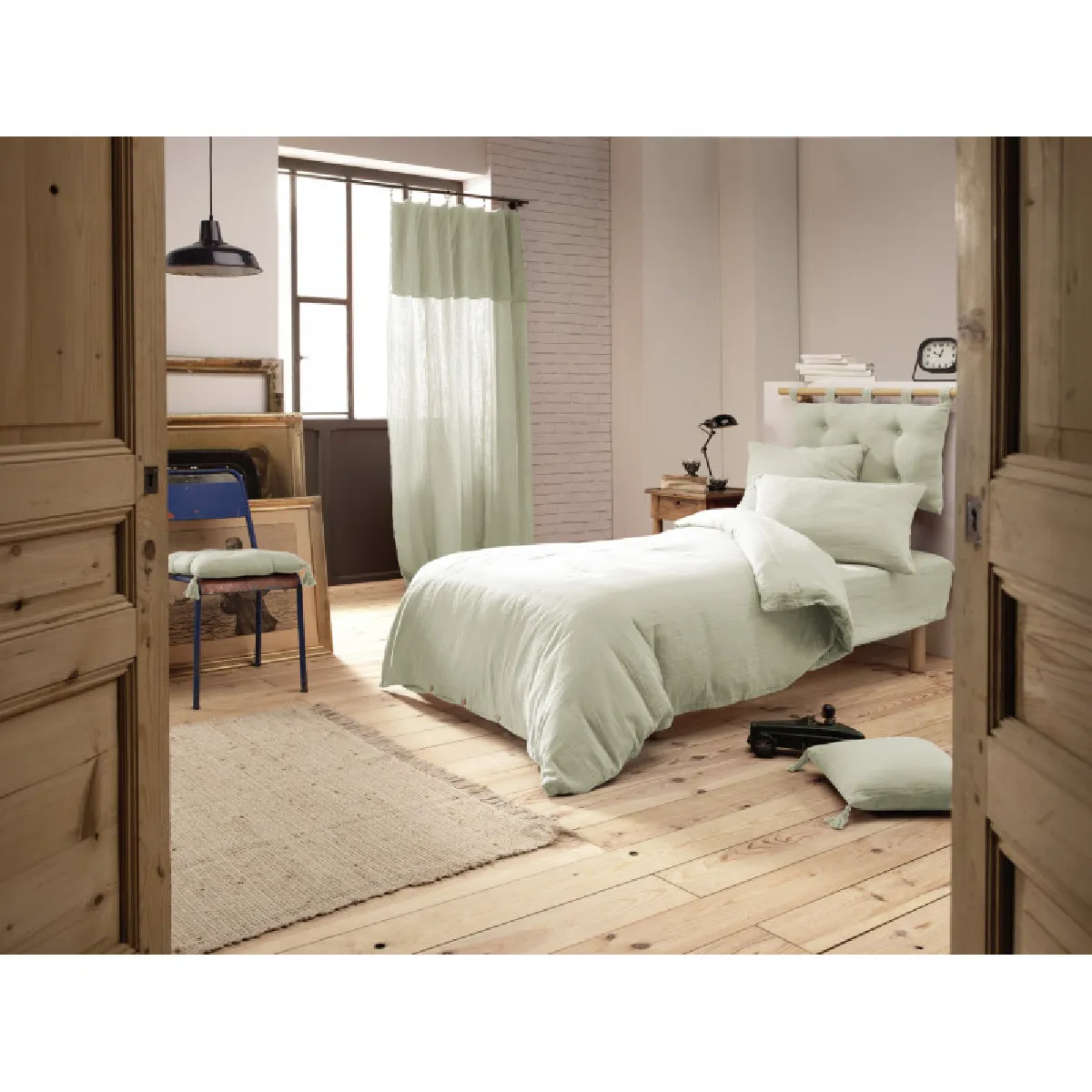 Pack Housse De Couette "gaïa" Toutes Dimensions "gaze De Coton" L'effet Papillon