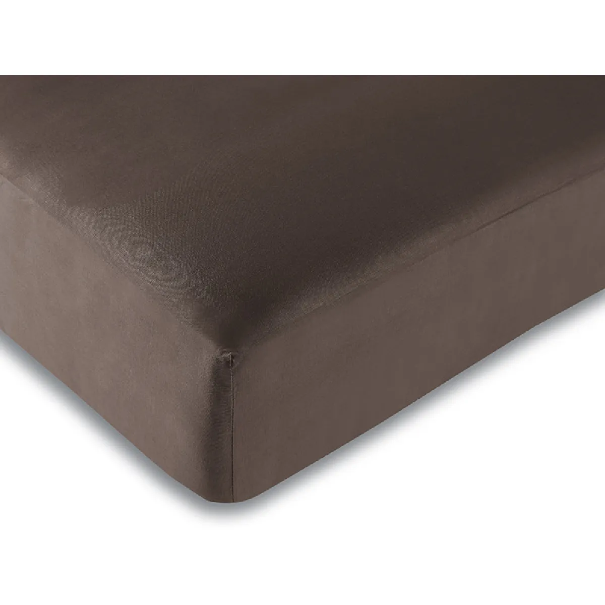 Drap Housse Choco 160 X 200 Cm / 100% Coton / 57 Fils/cm²