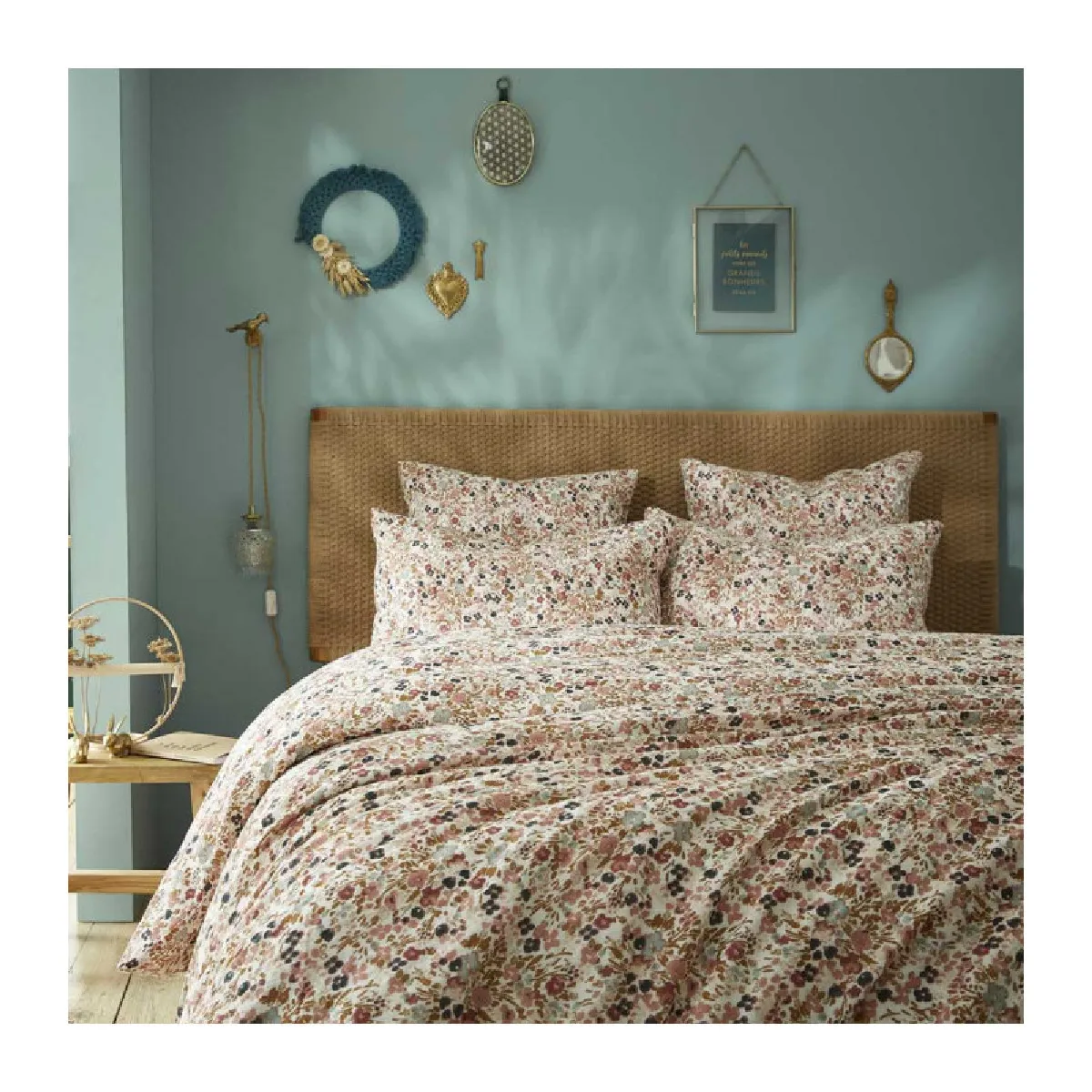 Housse De Couette "capucine" Toutes Dimensions "gaze De Coton" L'effet Papillon