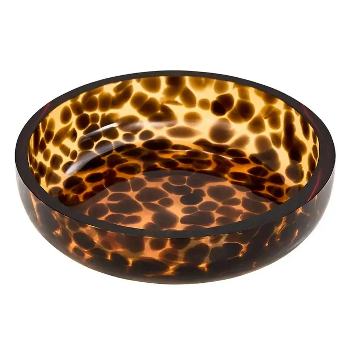 Porte-savon En Verre Dotty Flammes Marron - 5five