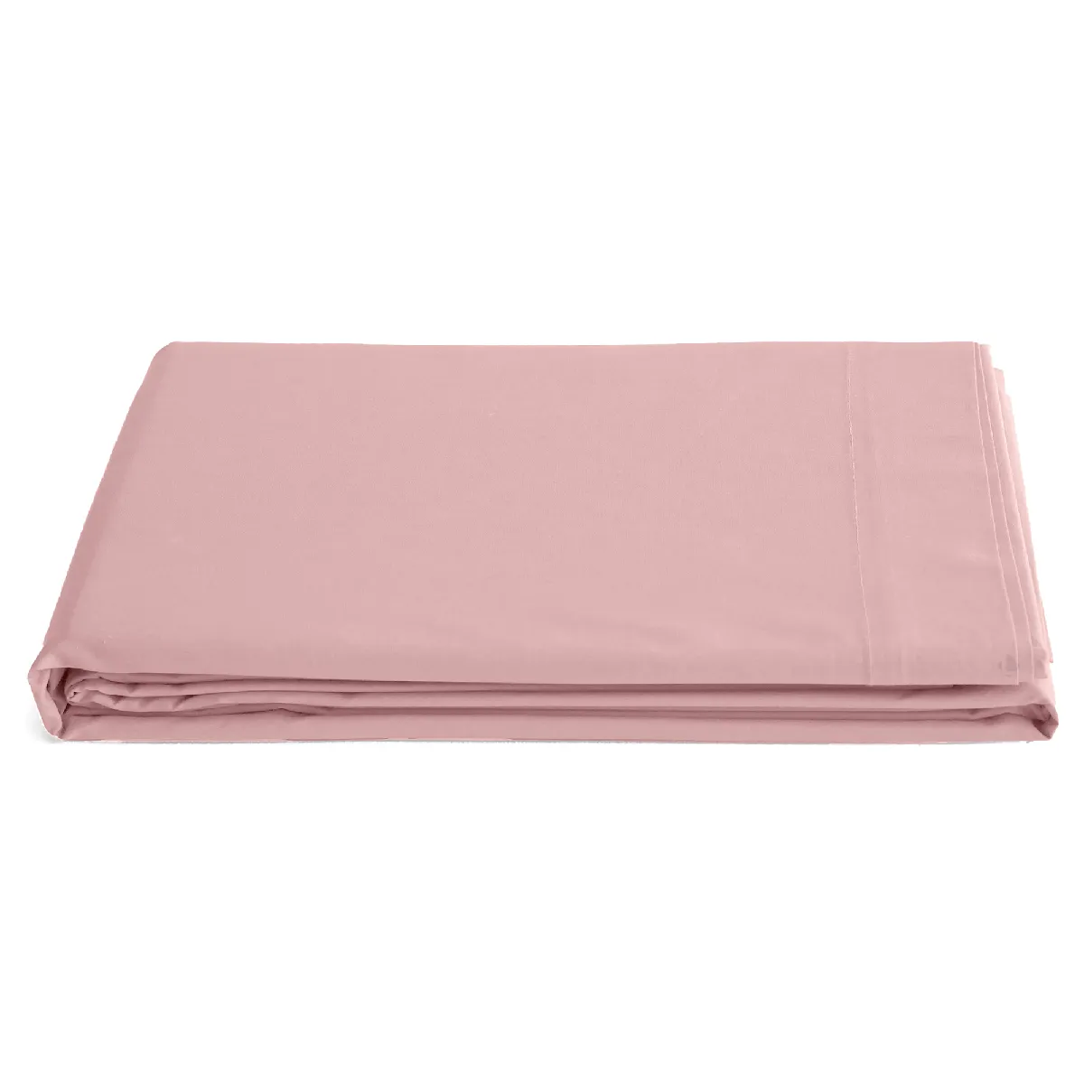 Drap Plat 180x290 Cm Percale De Coton Manoir Rose