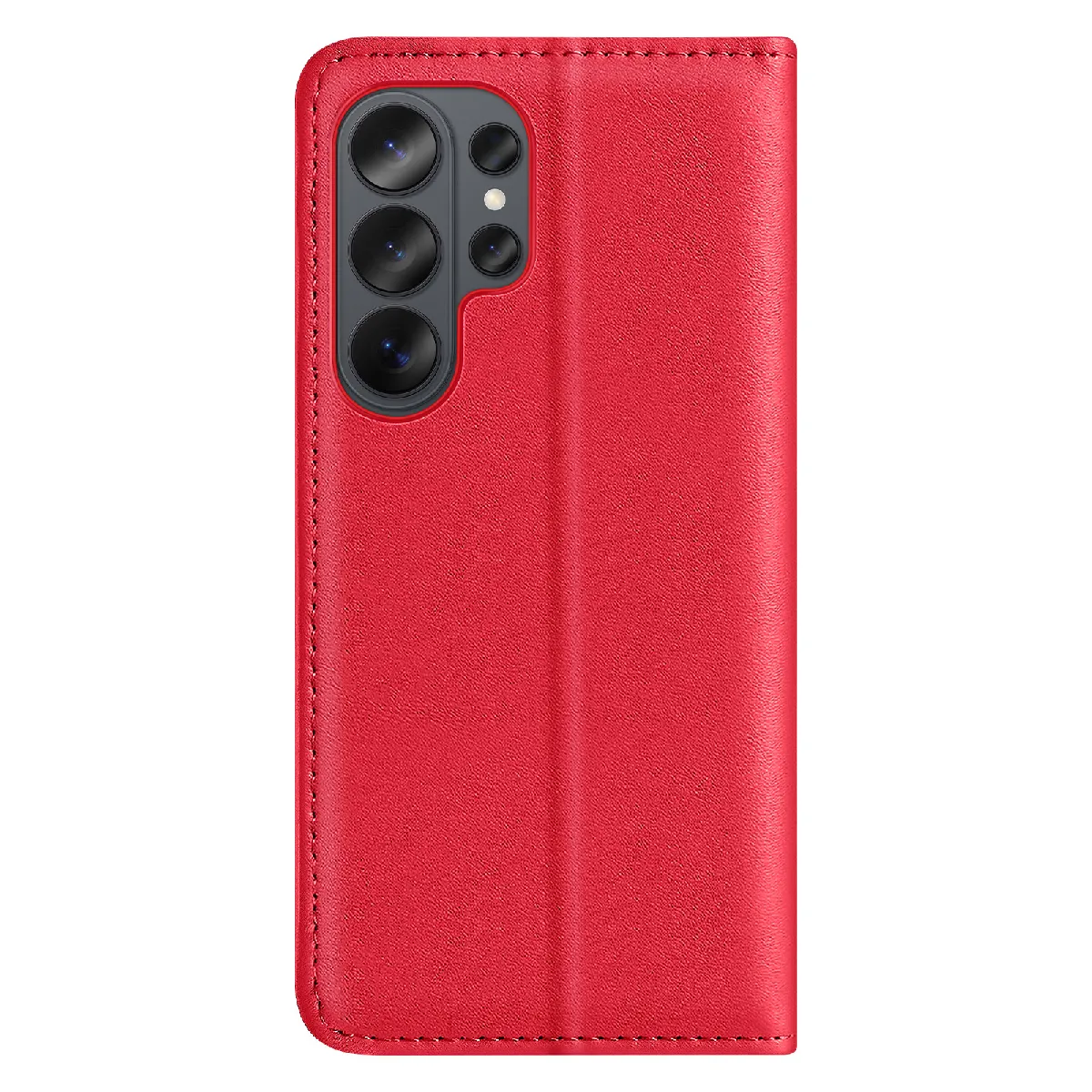 Étui Portefeuille Pour Galaxy S26 Ultra Anti-rfid Compatible Charge Sans Fil Qi Rouge Dux Ducis