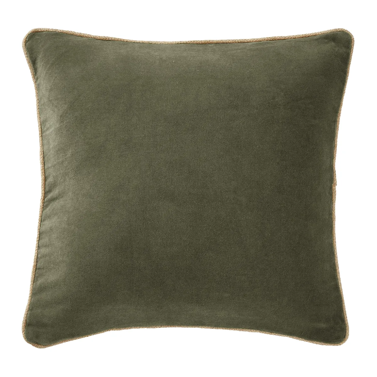 Coussin 45x45 Cm Velours De Coton Thym