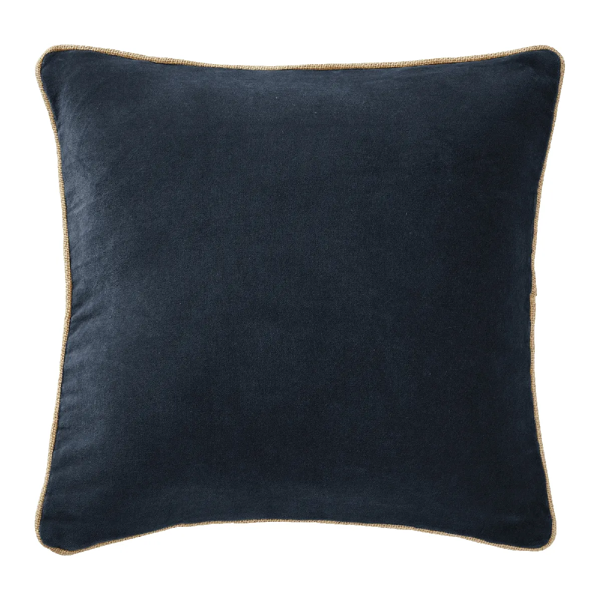 Coussin 45x45 Cm Velours De Coton César Minuit