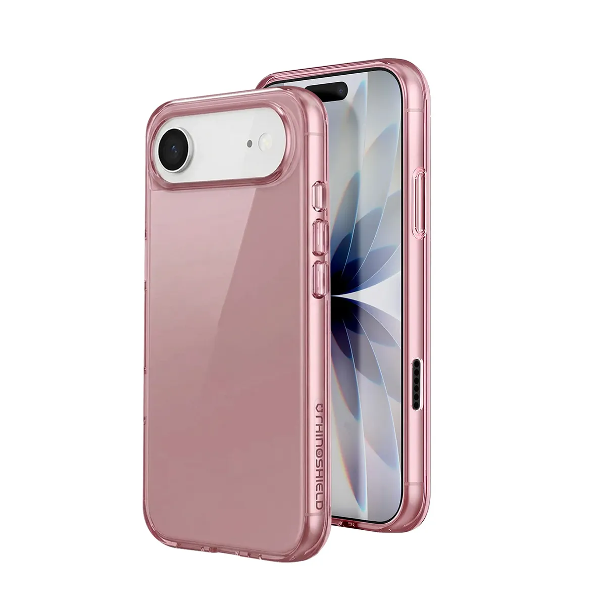 Coque Pour Iphone Air Antichocs Légère En Tpu Translucide Compatible Recharge Qi Rose Rhinoshield