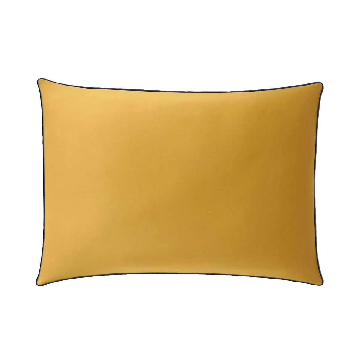 Lot De 2 Taies D'oreiller En Satin De Coton, Houblon - 50 X 70 Cm - Ocre Et Marine
