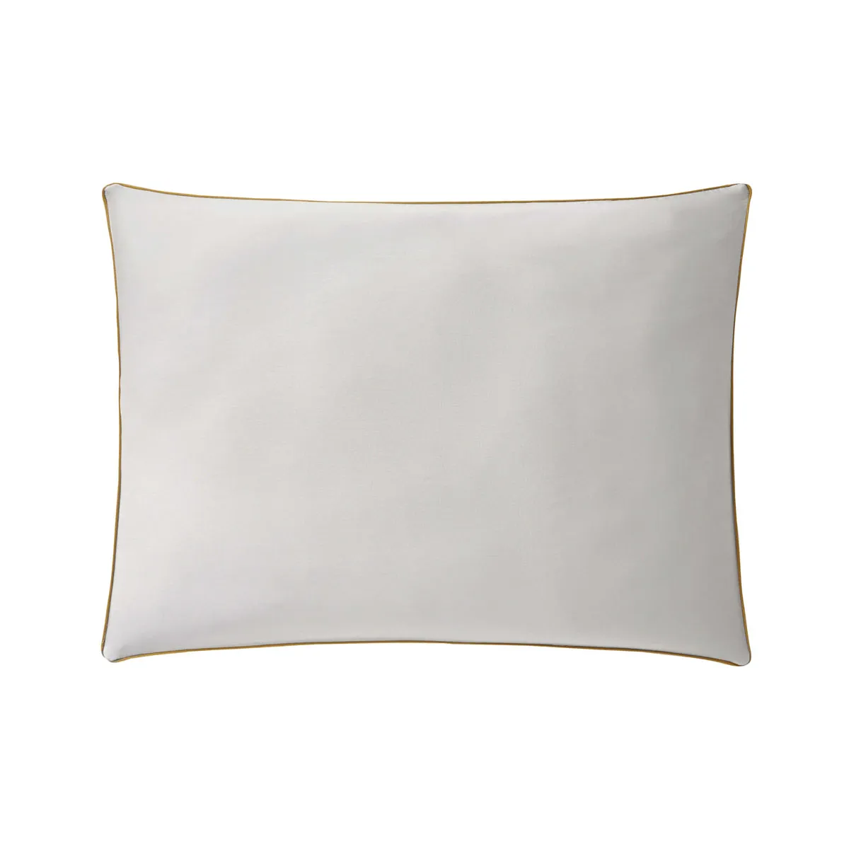 Lot De 2 Taies D'oreiller En Satin De Coton Lavé, Brume - 50 X 70 Cm - Gris Et Ocre