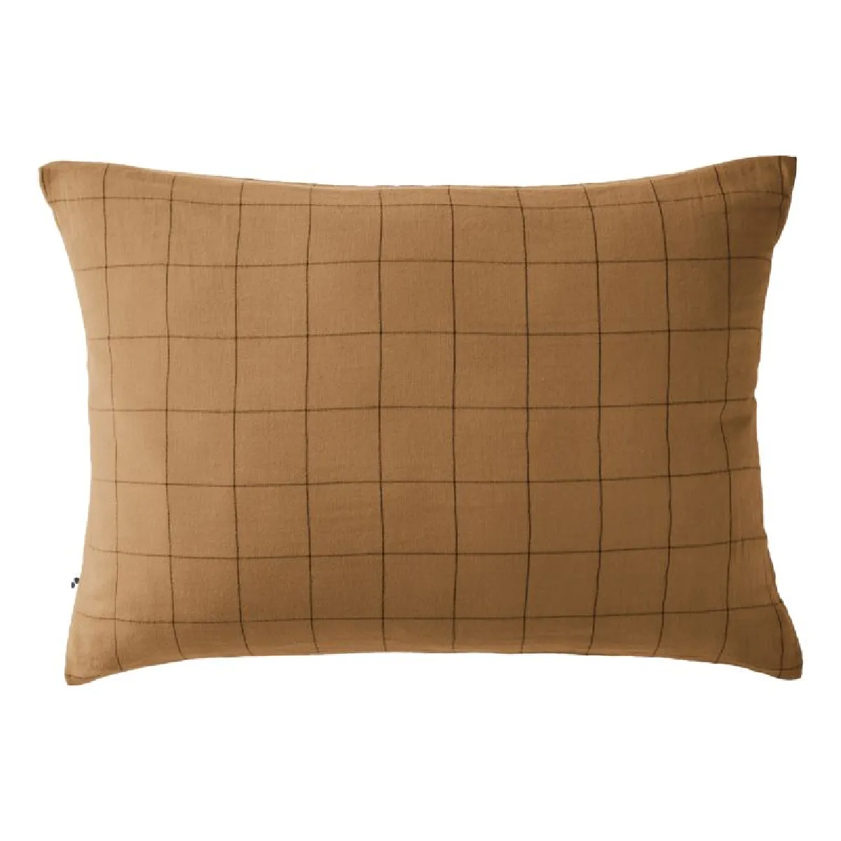 Taie D'oreiller Tissé-teint Grands Carreaux Déco "gaïa Match" 60 X 60 Cm & 50 X 70 Cm "gaze De Coton" L'effet Papillon