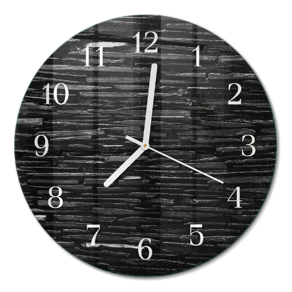 Horloge Murale Tulup fi30 cm Pierres Aiguilles blanches