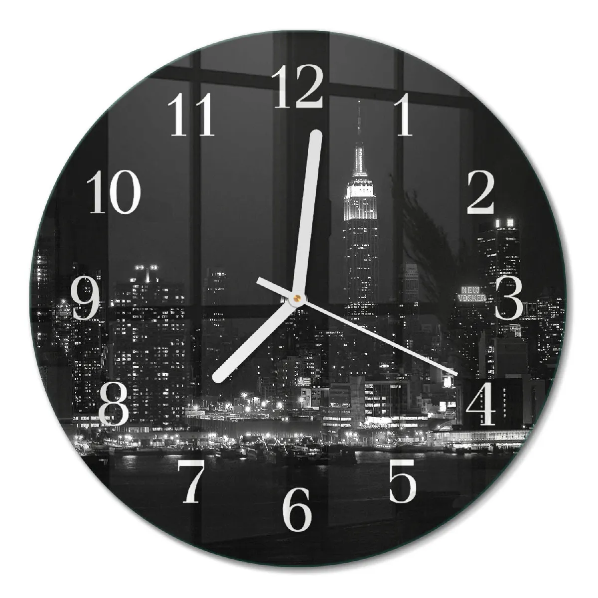 Horloge Ronde Murale Tulup fi30 cm Horizon Aiguilles blanches