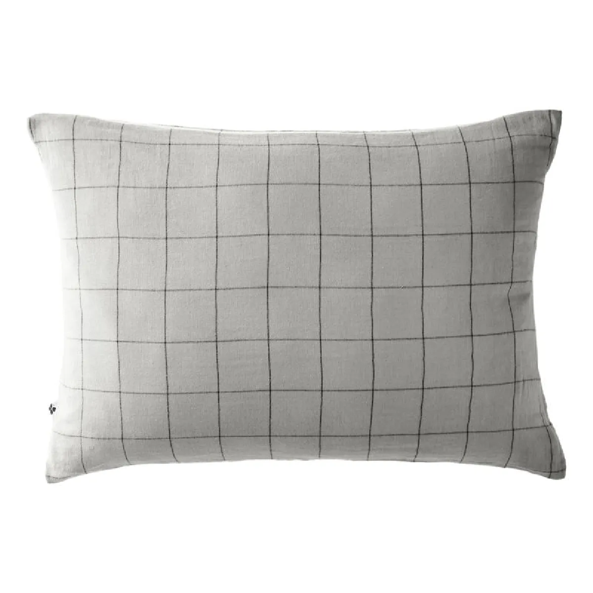 Taie D'oreiller Tissé-teint Grands Carreaux Déco "gaïa Match" 60 X 60 Cm & 50 X 70 Cm "gaze De Coton" L'effet Papillon