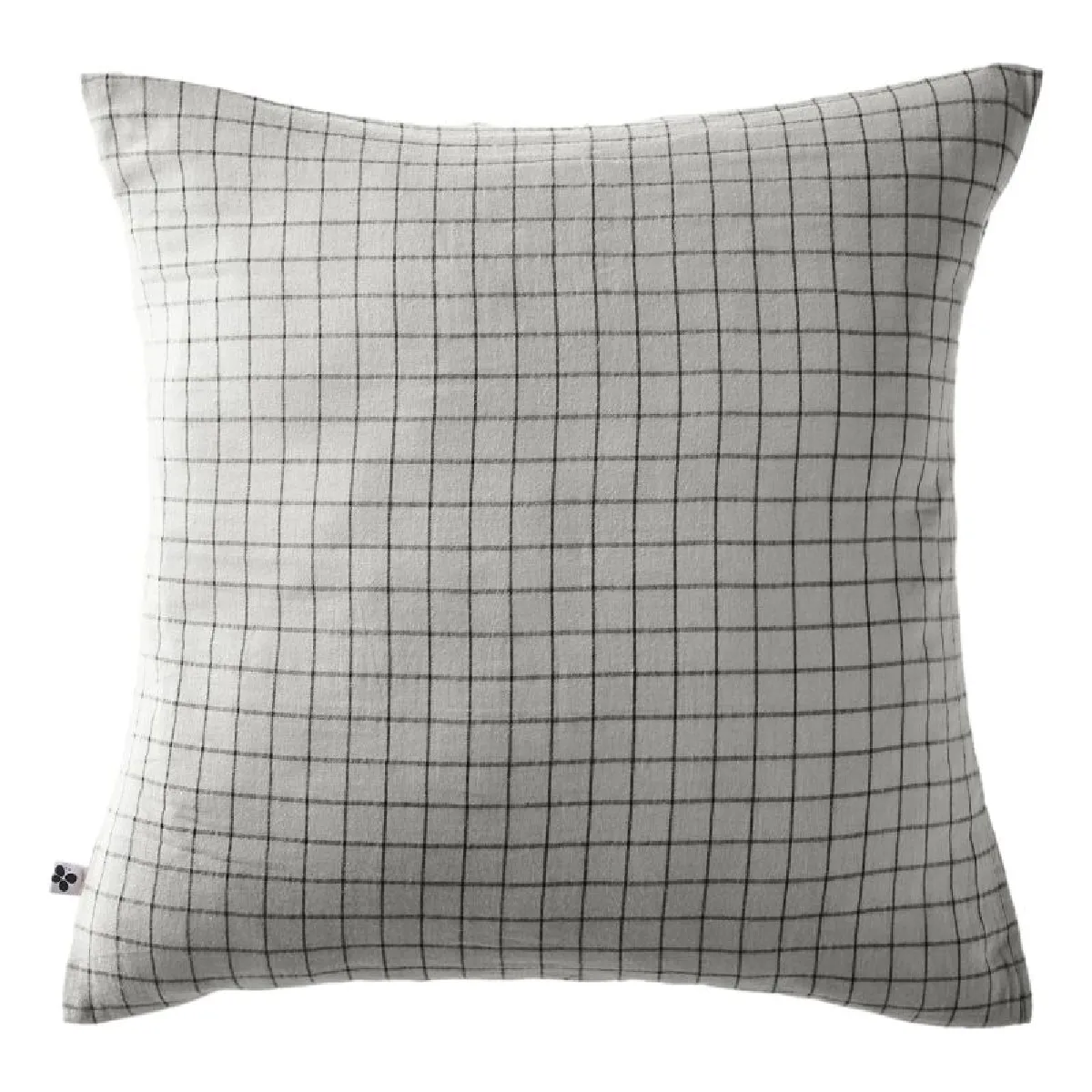 Taie D'oreiller Tissé-teint Petits Carreaux Déco "gaïa Mix" 60 X 60 Cm & 50 X 70 Cm "gaze De Coton" L'effet Papillon
