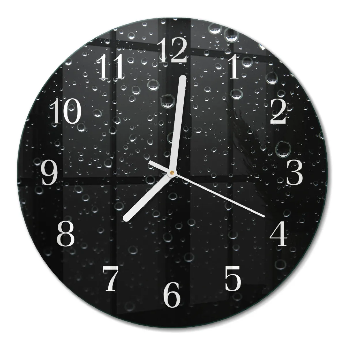 Horloge Murale Tulup fi30 cm Gouttes Aiguilles blanches