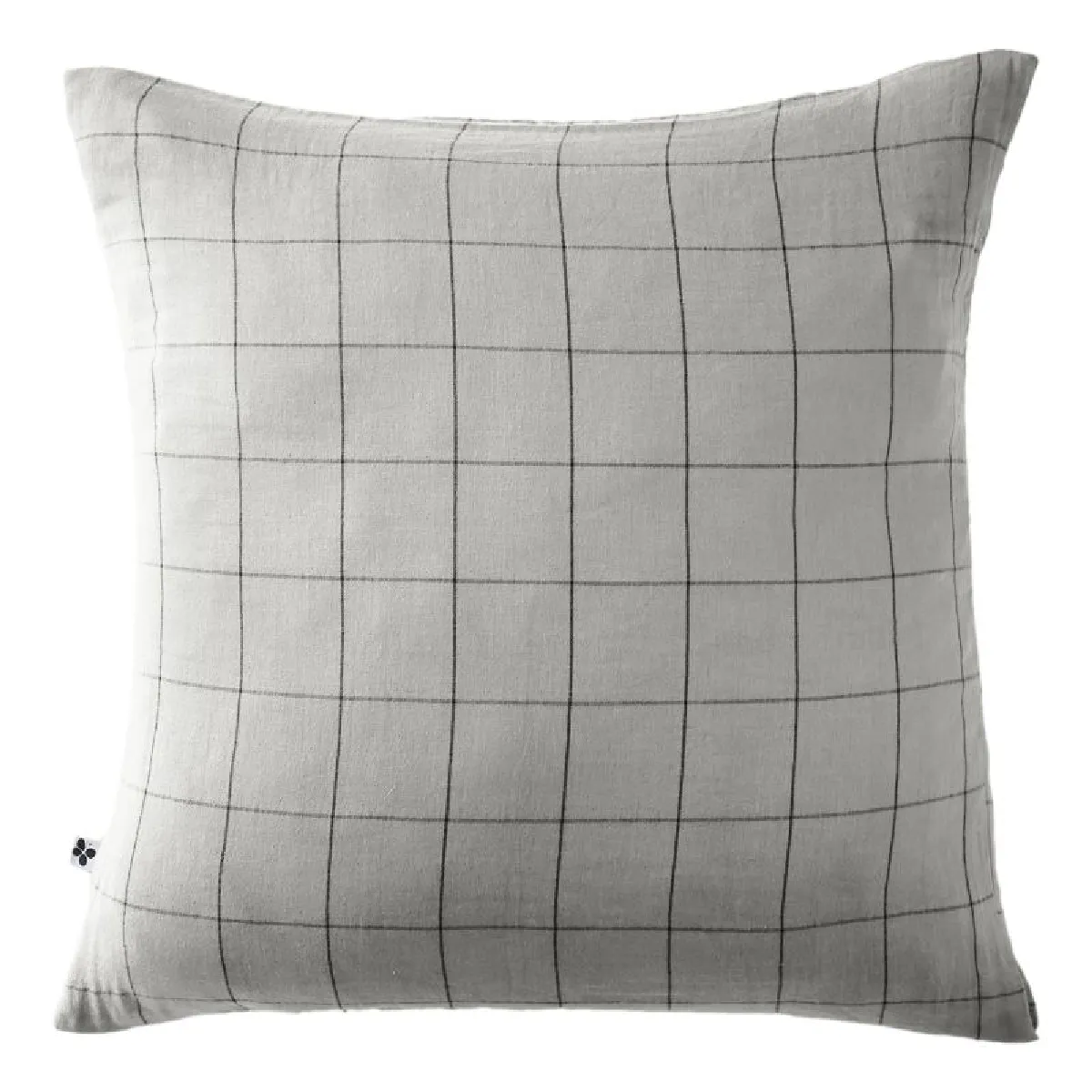 Taie D'oreiller Tissé-teint Grands Carreaux Déco "gaïa Match" 60 X 60 Cm & 50 X 70 Cm "gaze De Coton" L'effet Papillon