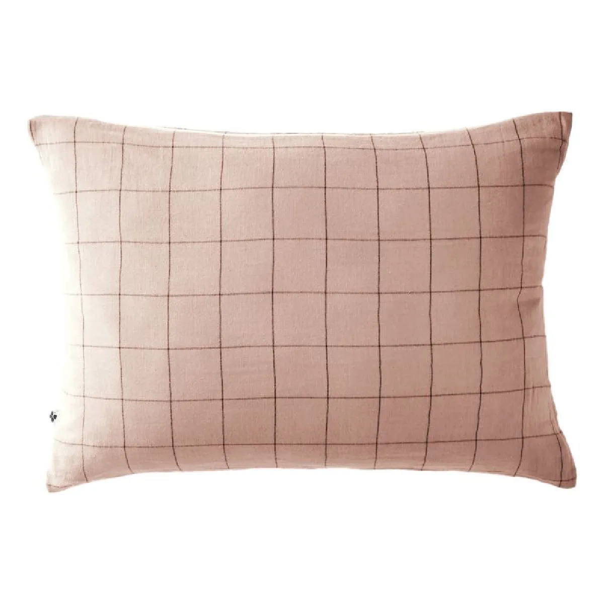 Taie D'oreiller Tissé-teint Grands Carreaux Déco "gaïa Match" 60 X 60 Cm & 50 X 70 Cm "gaze De Coton" L'effet Papillon