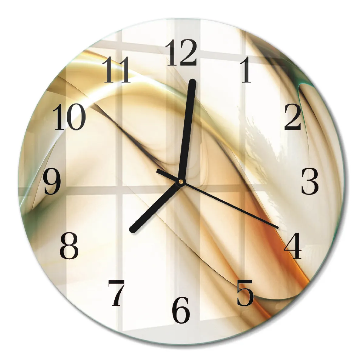 Horloge Murale Tulup fi30 cm Abstraction Aiguilles noires