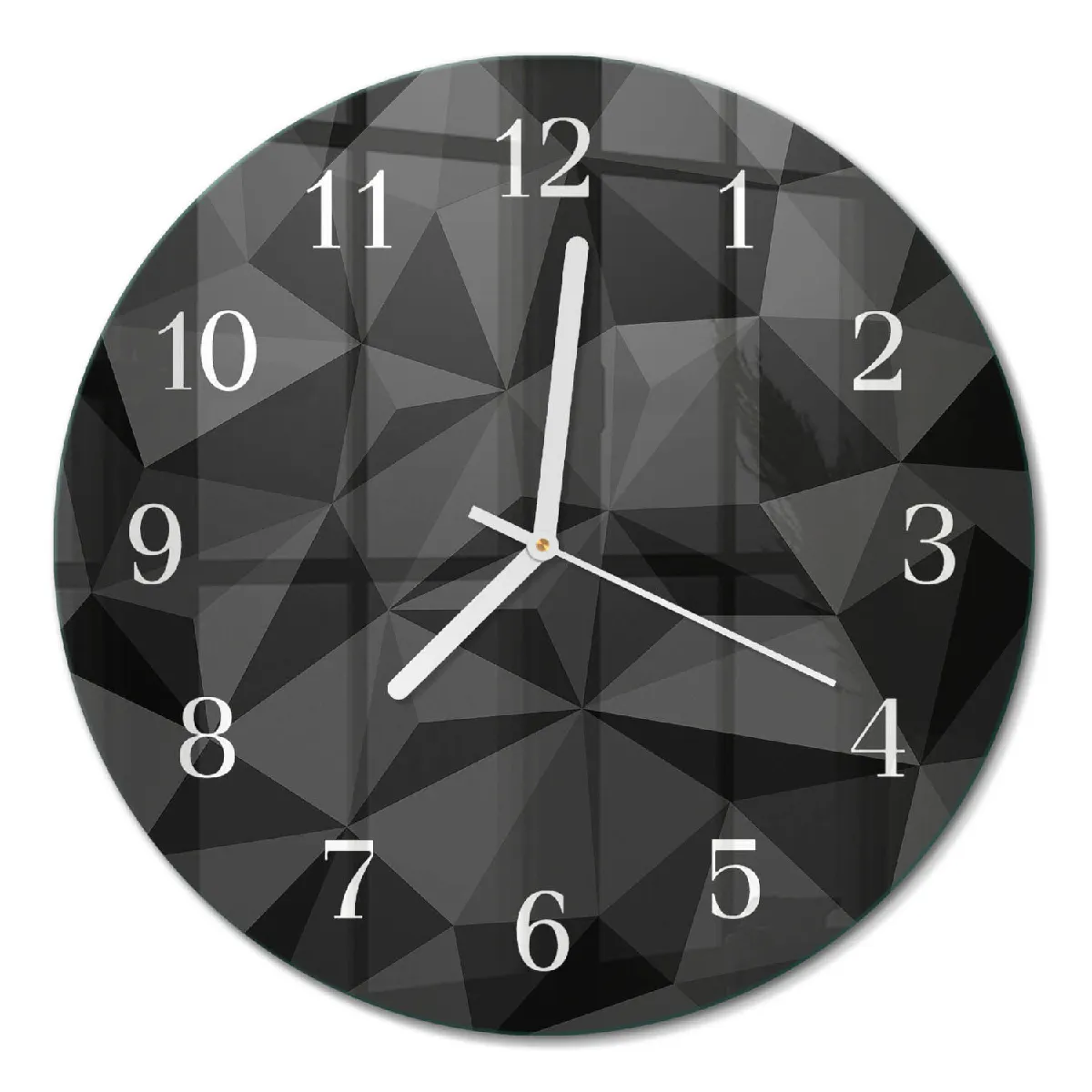 Horloge Murale Tulup fi30 cm Motif 3D Aiguilles blanches