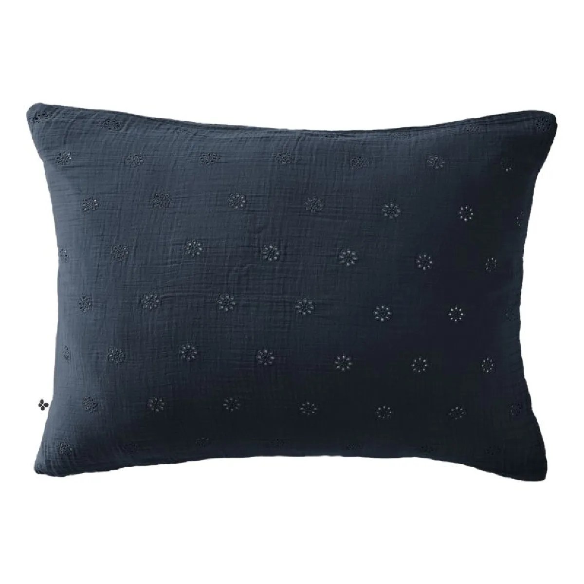 Taie D'oreiller Brodée Déco "gaïa Boho" 60 X 60 Cm & 50 X 70 Cm "gaze De Coton" L'effet Papillon