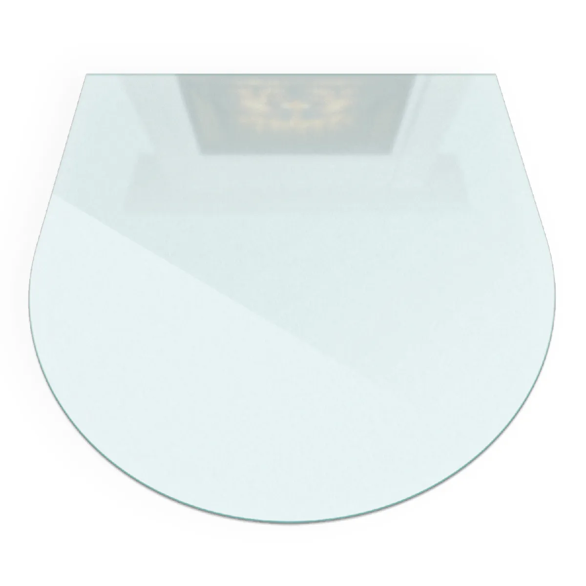 Plaque Sous Poêle Tulup 100x100 cm Résistant à la chaleur Verre dépoli, Translucide