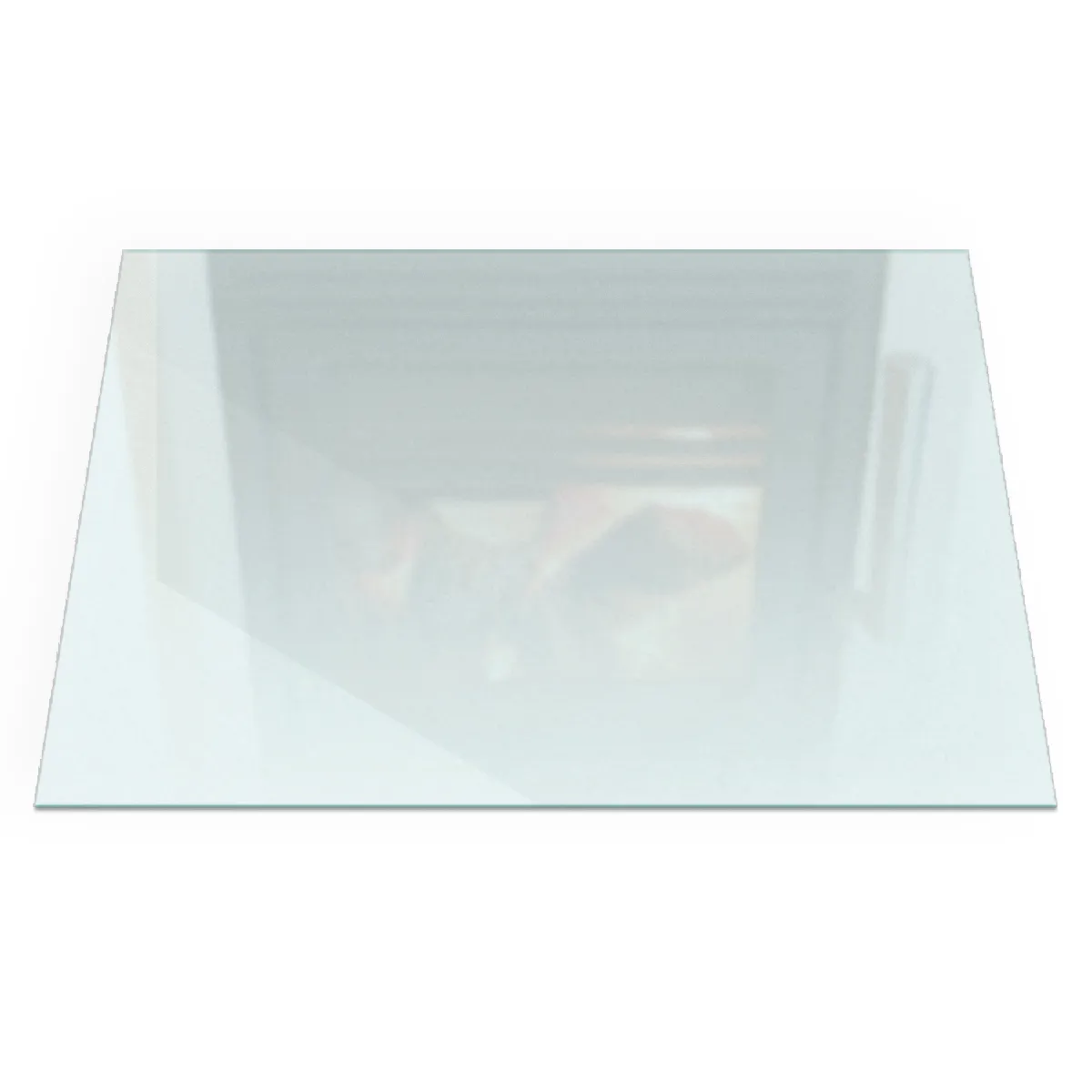 Plaque Pour Poêle À Bois Tulup 60x40 cm Résistant à la chaleur Verre dépoli, Translucide