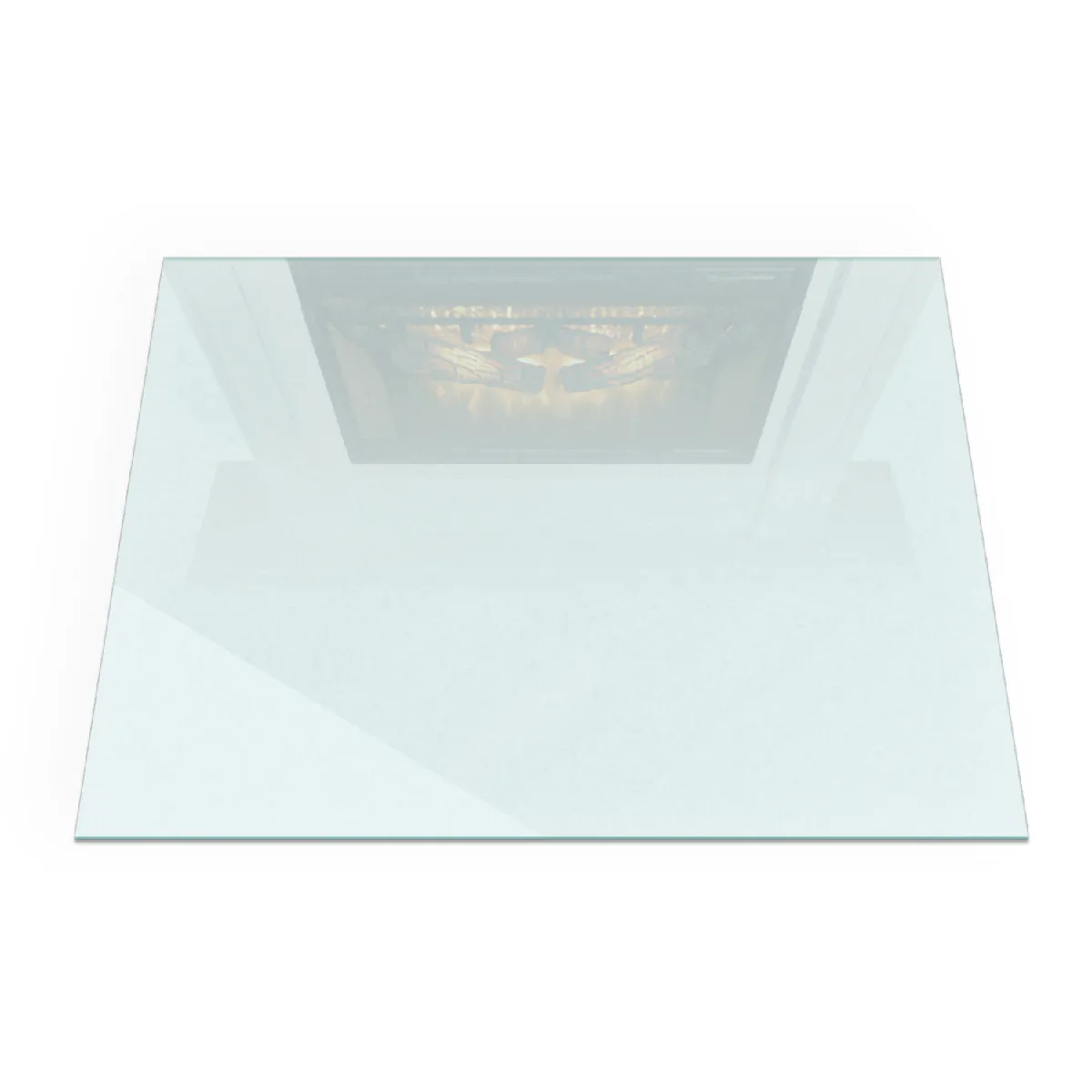 Plaque Sous Poêle Tulup 80x60 cm Pare-étincelles Effet givré