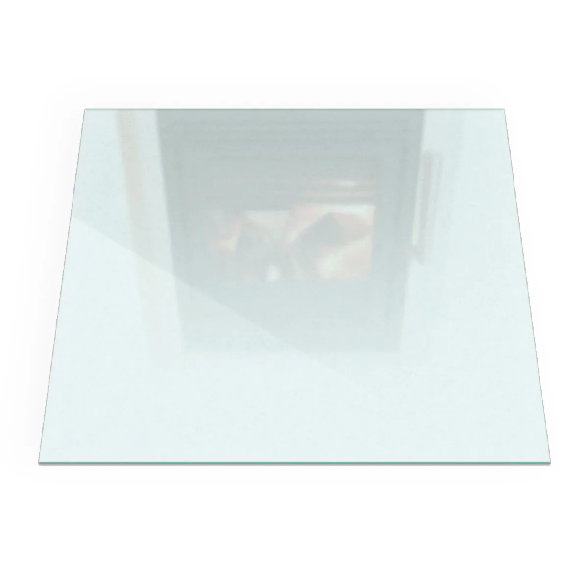Plaque De Sol Pour Poêle Tulup 50x50 cm Résistant à la chaleur Verre dépoli, Translucide