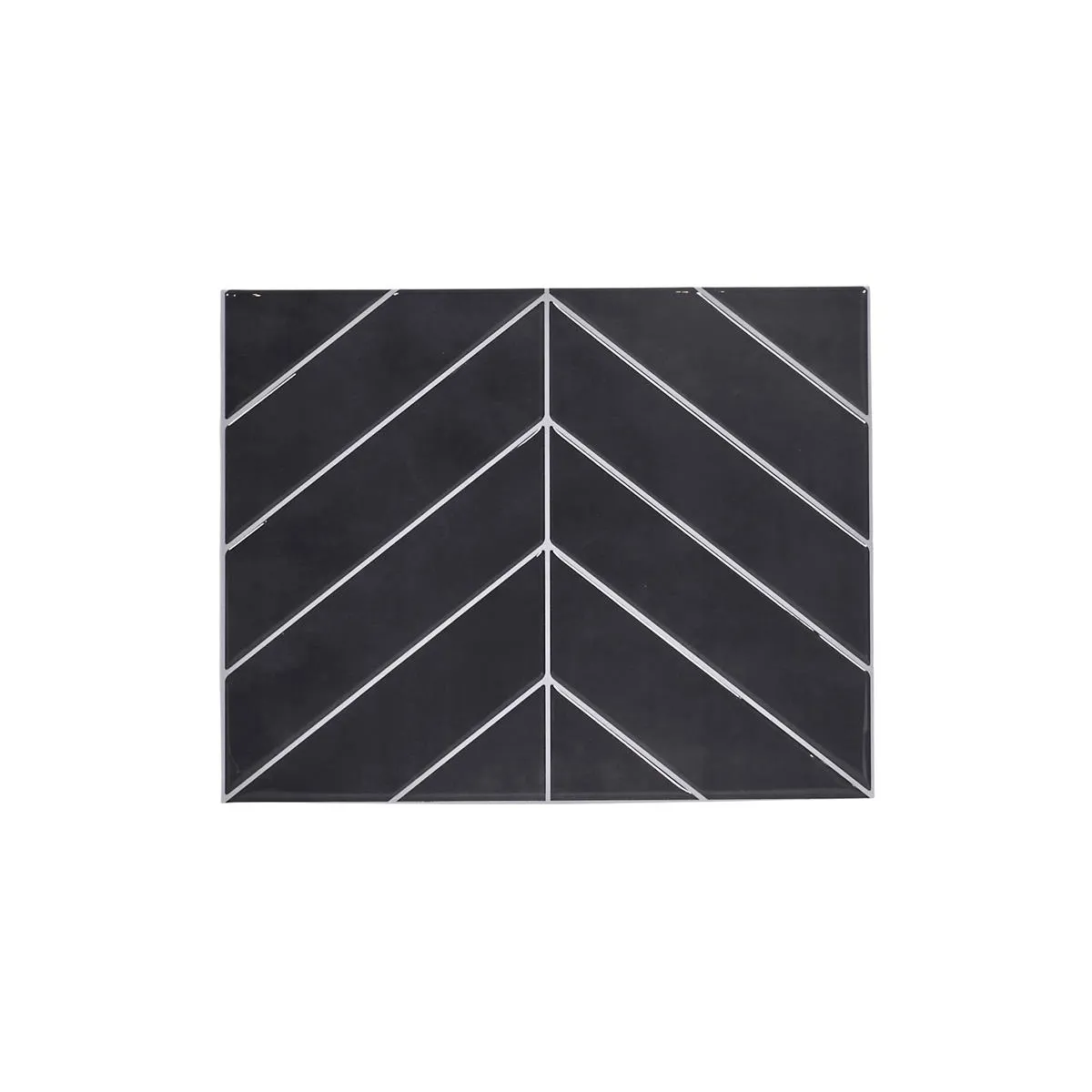 Crédence Adhésive - Je Cherche Une Idee - Chevron - Souple - Noir