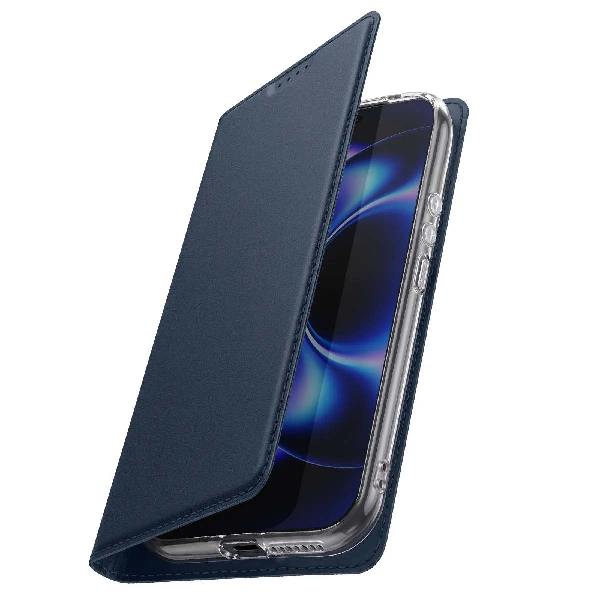 Étui Pour Xiaomi 17 Ultra Série Skin Pro Avec Porte-carte Et Support Vidéo Bleu Nuit Dux Ducis