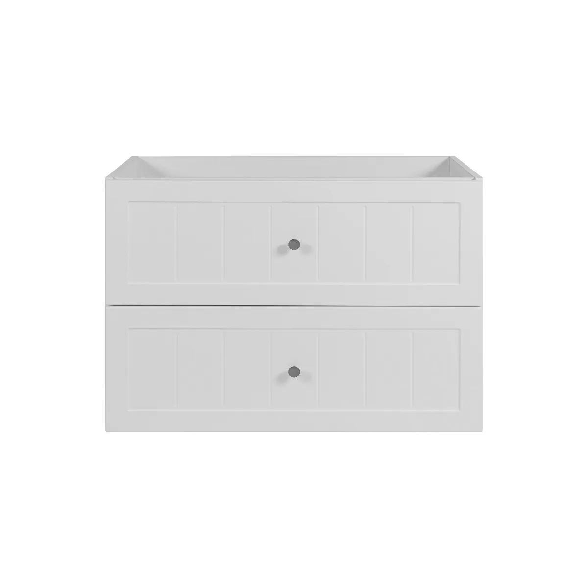 Meuble sous lavabo de style classique, blanc, 80 x 57 x 46 cm