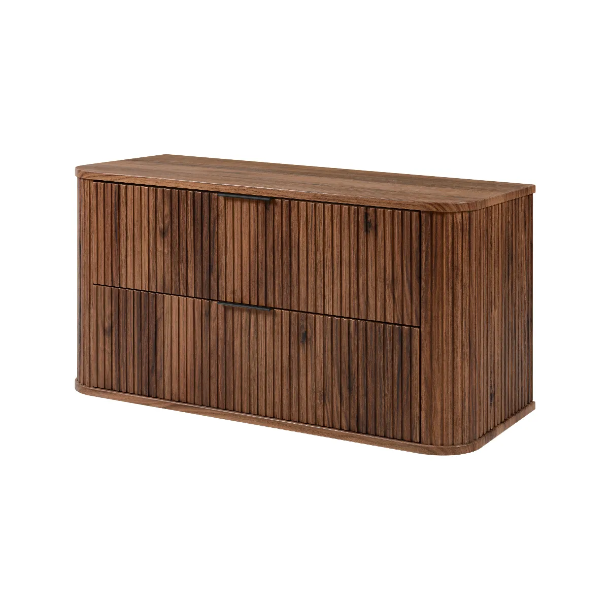 Meuble sous-vasque, chêne noyer, 100 x 51,7 x 41,5 cm