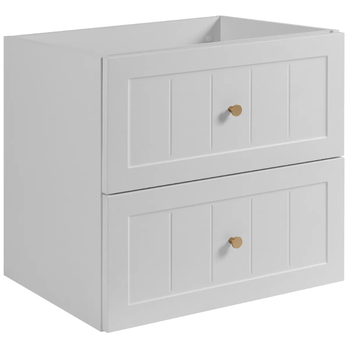 Meuble sous lavabo de style classique, blanc, 60 x 57 x 46 cm