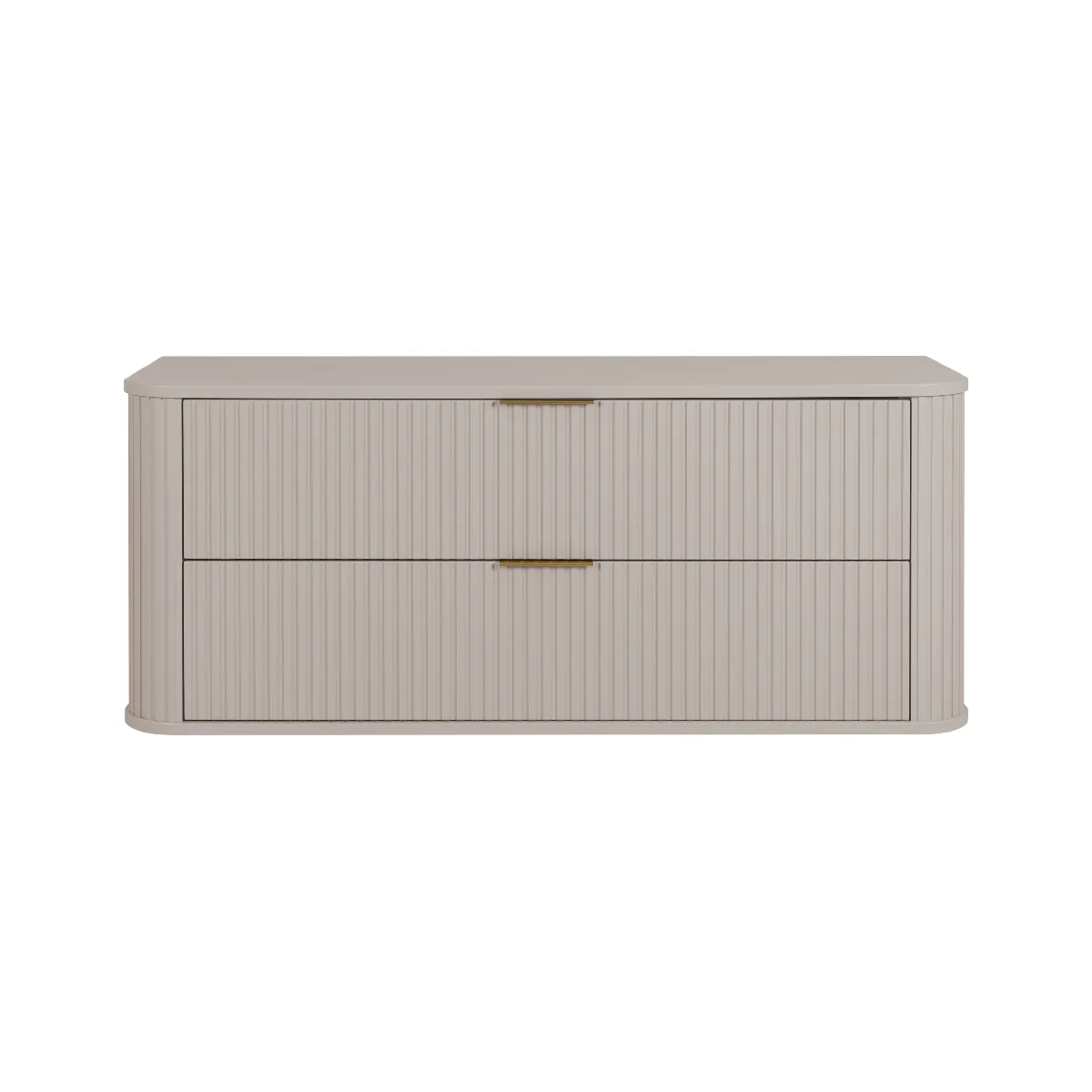 Meuble sous-vasque, Cachemire, poignée dorée, 41,5 x 120 x 51,7 cm
