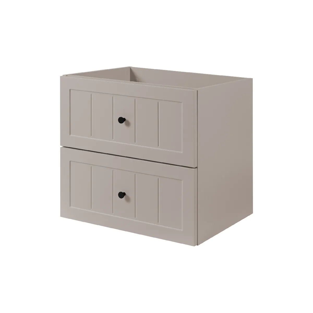 Meuble sous lavabo de style classique, cachemire, 60 x 57 x 46 cm