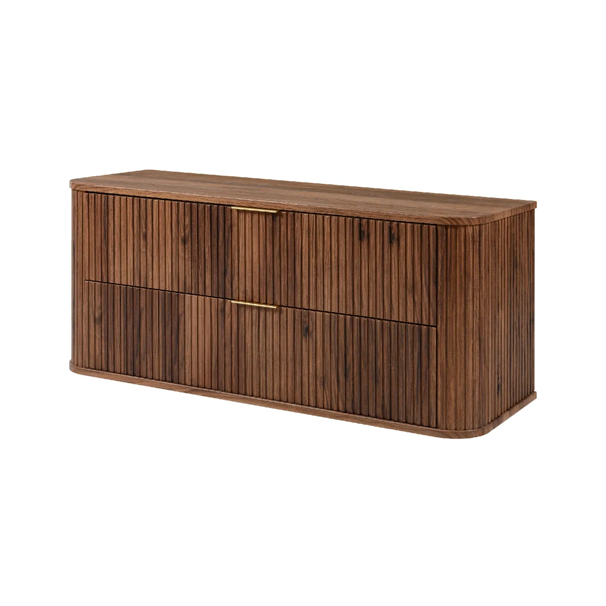 Meuble sous-vasque, chêne noyer, 120 x 51,7 x 41,5 cm