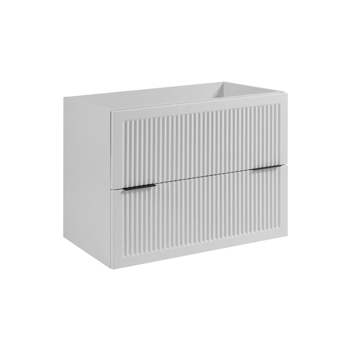 Meuble de salle de bain blanc, 80 x 44,5 x 60,7 cm, sans plateau