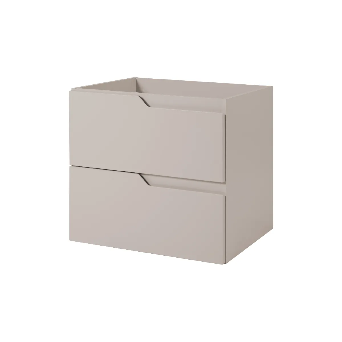 Meuble de salle de bain suspendu sous lavabo, cachemire, 60 x 57 x 46 cm, sans plateau