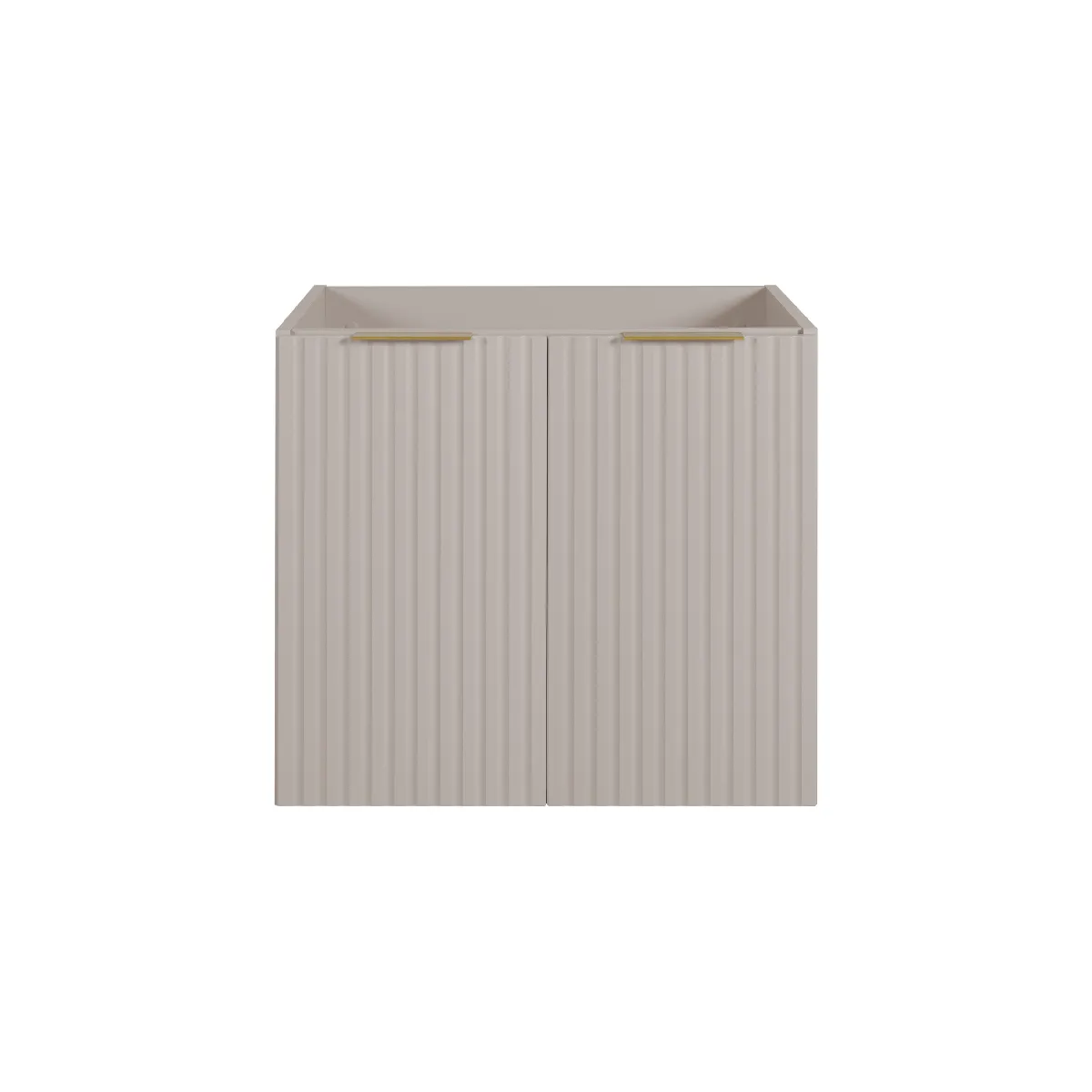 Meuble de salle de bain, Cachemire + poignée dorée, 60 x 57 x 46 cm