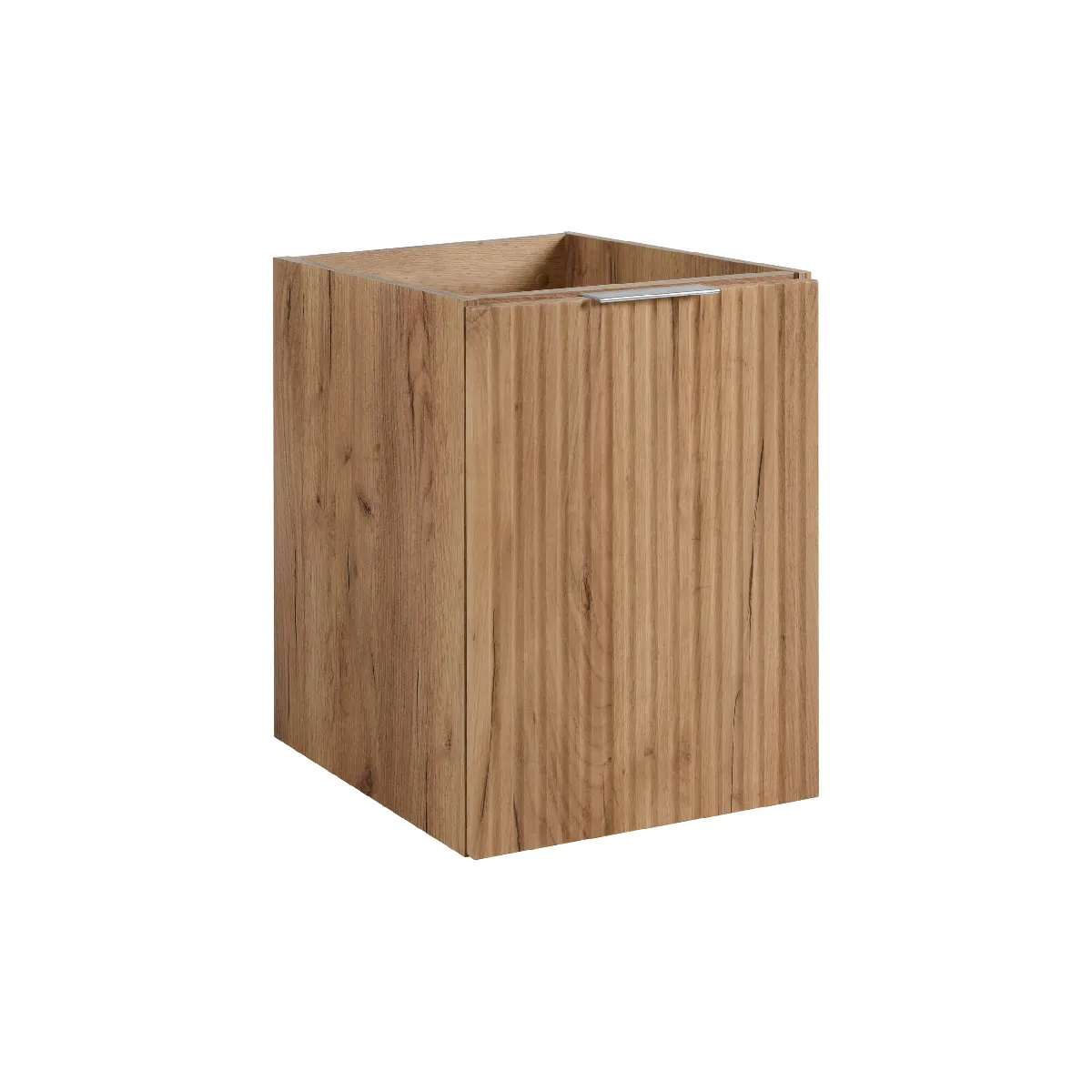 Meuble de salle de bain, Chêne Craft + poignée argentée, 40 x 57 x 46 cm