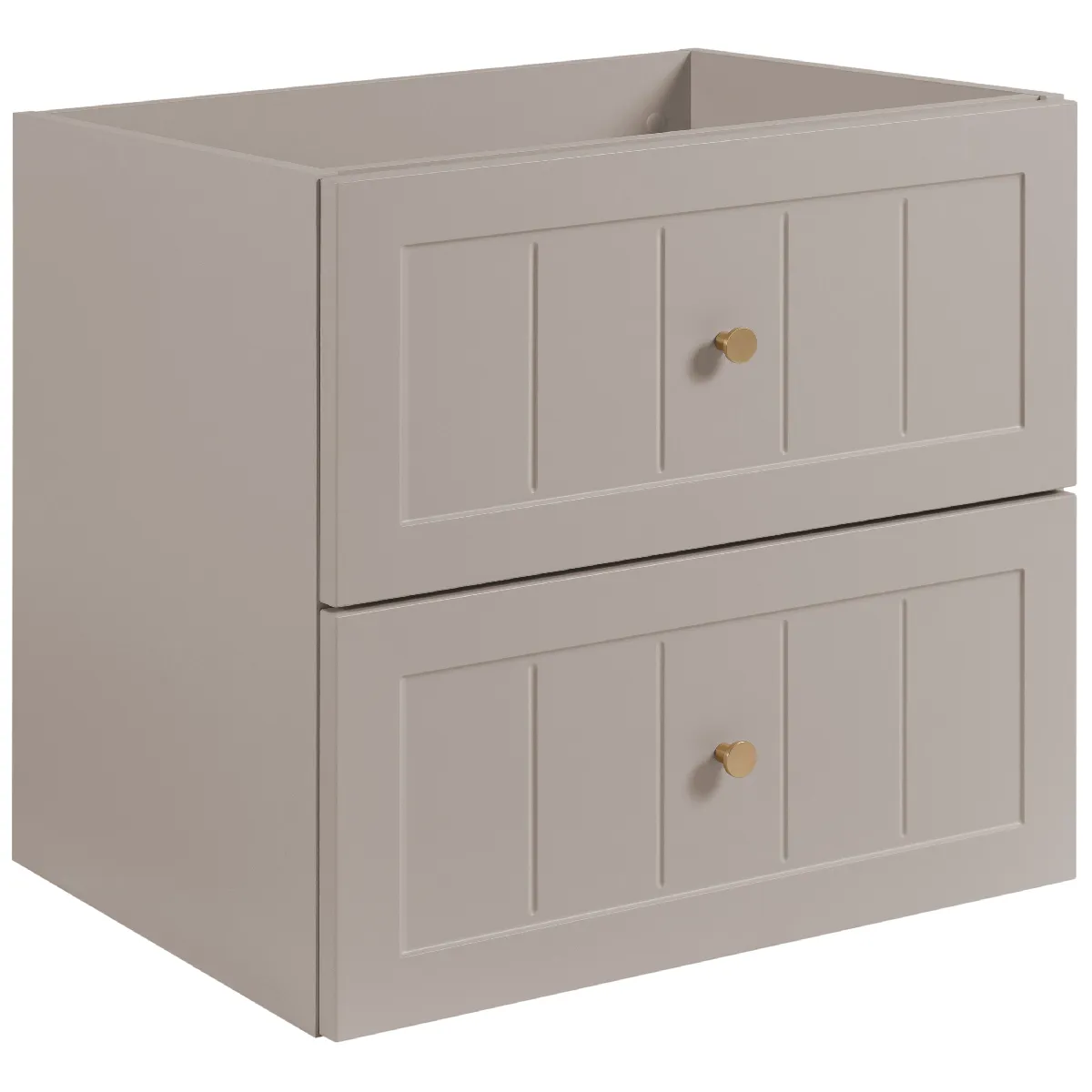 Meuble sous lavabo de style classique, cachemire, 60 x 57 x 46 cm