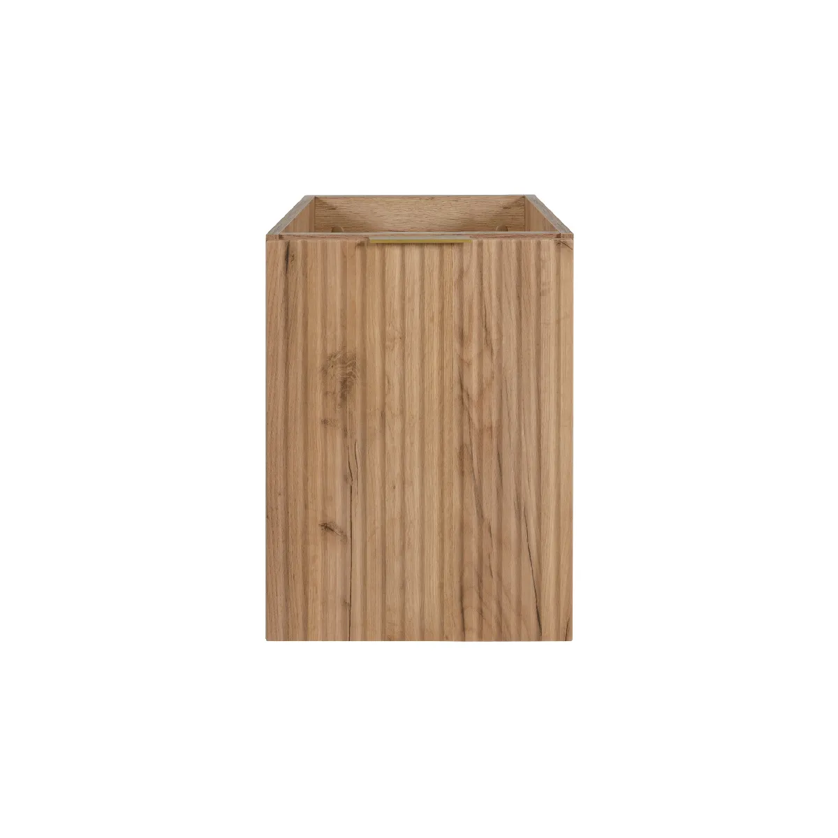 Meuble de salle de bain, Chêne Craft + poignée dorée, 40 x 57 x 46 cm