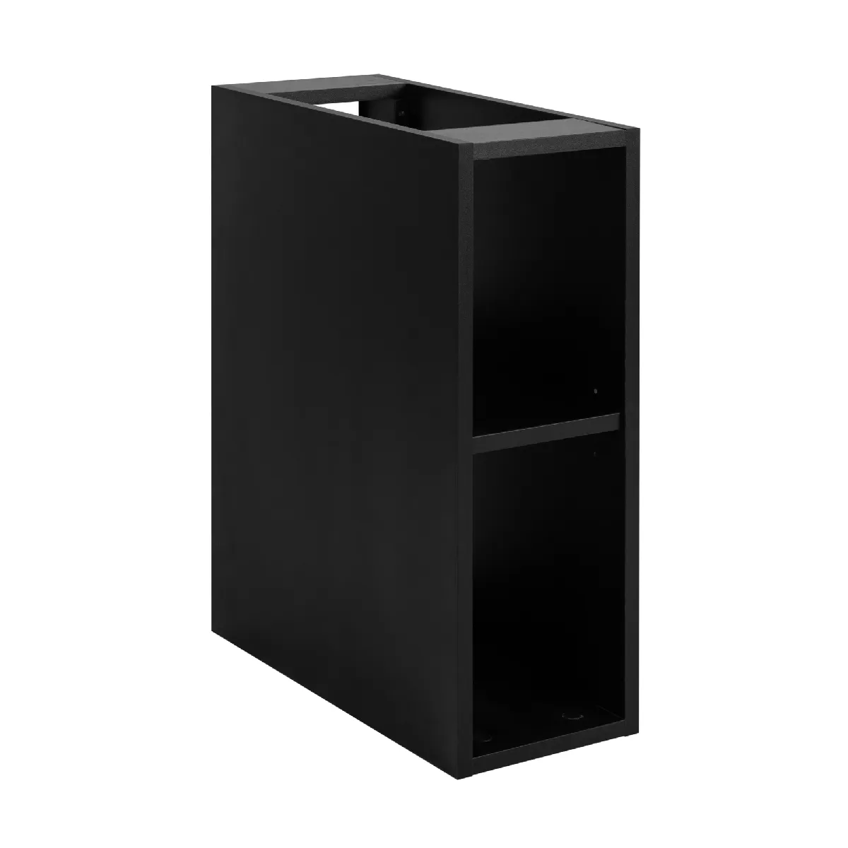 Etagère de salle de bain, noire, 20 x 60,7 x 44,4 cm