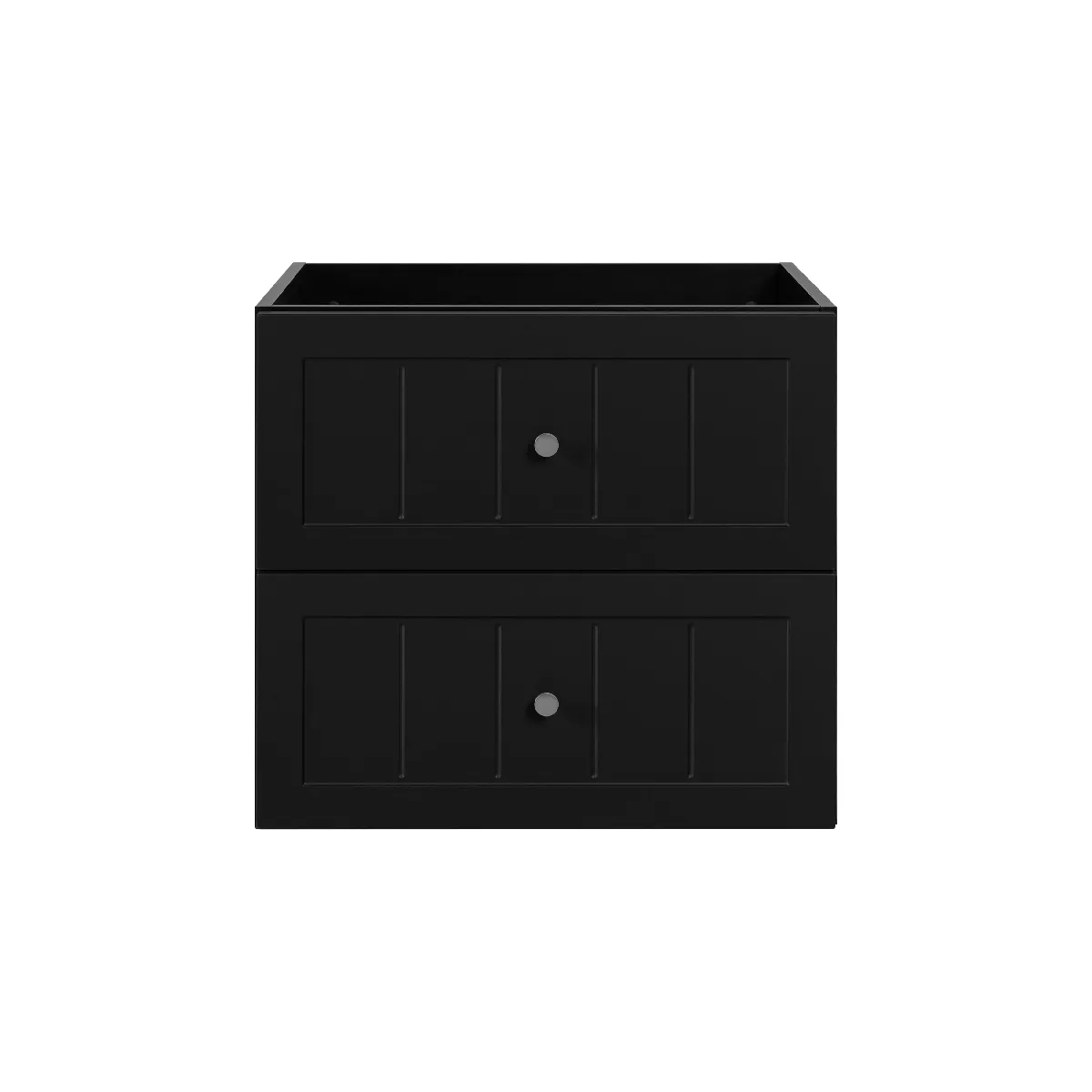 Meuble sous lavabo de style classique, noir, 60 x 57 x 46 cm