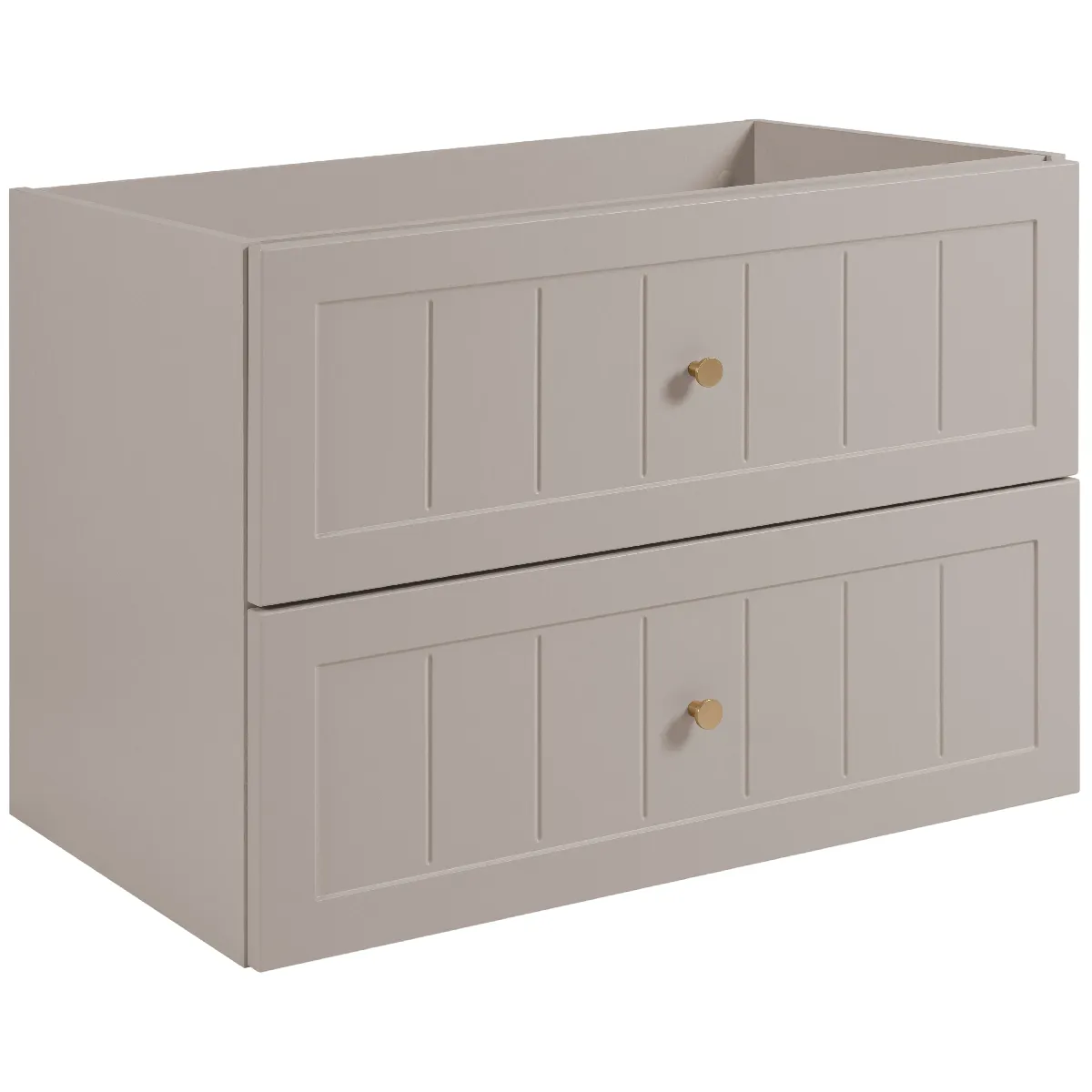 Meuble sous lavabo de style classique, cachemire, 80 x 57 x 46 cm