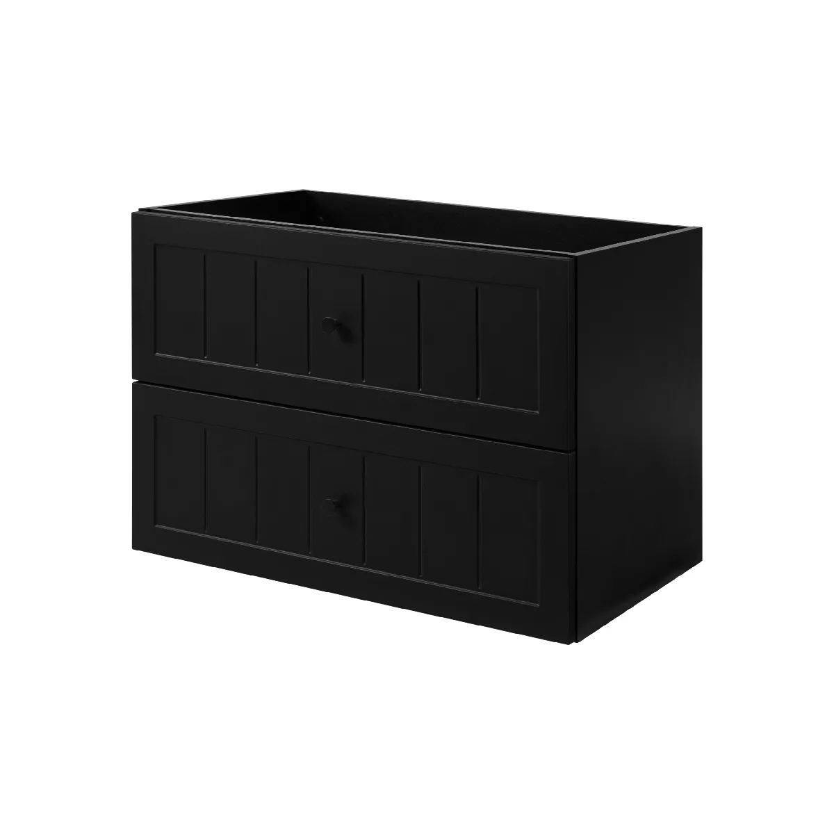 Meuble sous lavabo de style classique, noir, 80 x 57 x 46 cm
