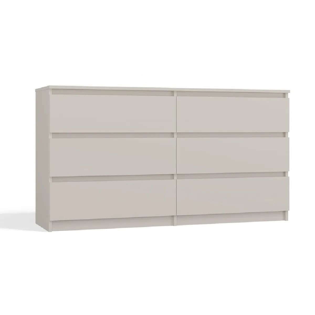 Commode: 6 Tiroirs, Cachemire, 40 X 75 X 140 Cm